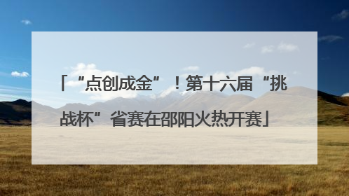 “点创成金”！第十六届“挑战杯”省赛在邵阳火热开赛