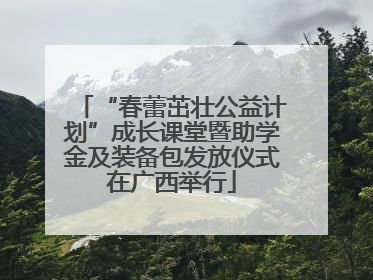 “春蕾茁壮公益计划”成长课堂暨助学金及装备包发放仪式在广西举行