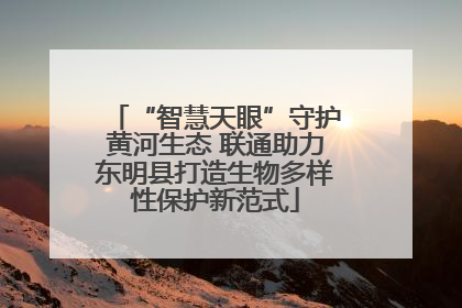 “智慧天眼”守护黄河生态 联通助力东明县打造生物多样性保护新范式