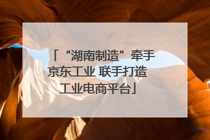 “湖南制造”牵手京东工业 联手打造工业电商平台