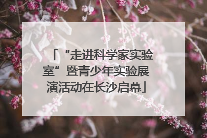 “走进科学家实验室”暨青少年实验展演活动在长沙启幕