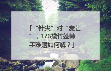 “针尖”对“麦芒”，176袋竹签棘手难题如何解？