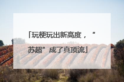 玩梗玩出新高度，“苏超”成了真顶流