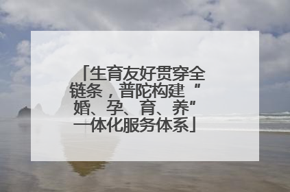 生育友好贯穿全链条，普陀构建“婚、孕、育、养”一体化服务体系