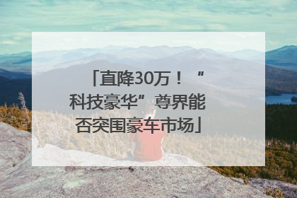 直降30万！“科技豪华”尊界能否突围豪车市场