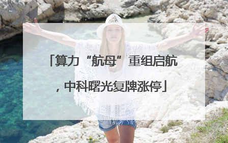 算力“航母”重组启航，中科曙光复牌涨停