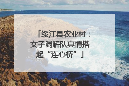 绥江县农业村：女子调解队真情搭起“连心桥”