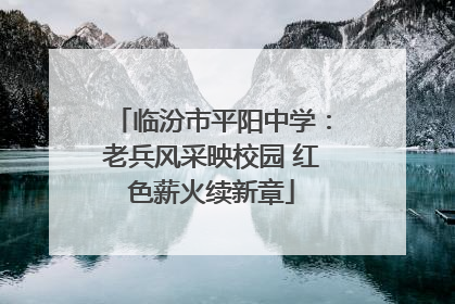 临汾市平阳中学：老兵风采映校园 红色薪火续新章