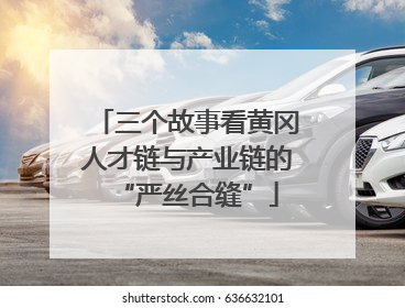 三个故事看黄冈人才链与产业链的“严丝合缝”
