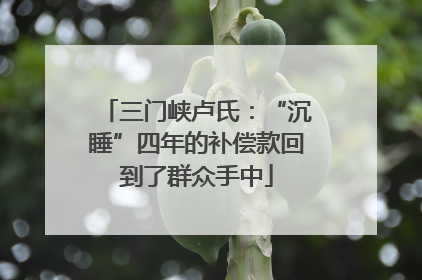 三门峡卢氏：“沉睡”四年的补偿款回到了群众手中