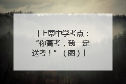 上栗中学考点：“你高考，我一定送考！”（图）