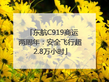 东航C919商运两周年：安全飞行超2.8万小时