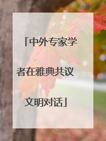 中外专家学者在雅典共议文明对话