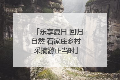 乐享夏日 回归自然 石家庄乡村采摘游正当时