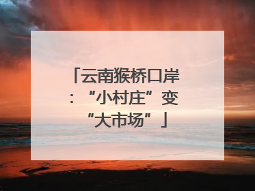 云南猴桥口岸：“小村庄”变“大市场”