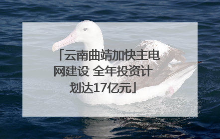 云南曲靖加快主电网建设 全年投资计划达17亿元