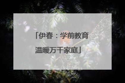 伊春：学前教育温暖万千家庭