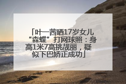 叶一茜晒17岁女儿“森蝶”打网球照：身高1米7高挑靓丽，疑似下巴矫正成功