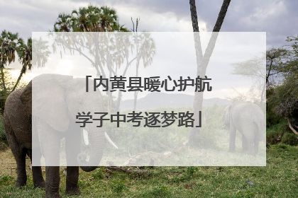 内黄县暖心护航学子中考逐梦路
