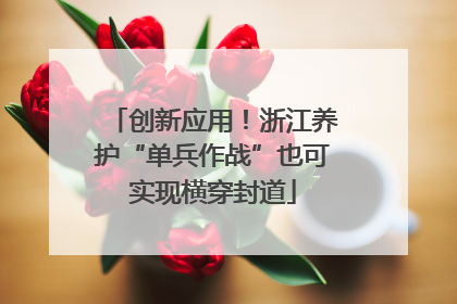 创新应用！浙江养护“单兵作战”也可实现横穿封道