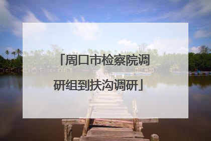周口市检察院调研组到扶沟调研
