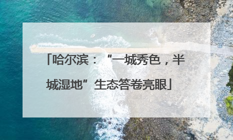 哈尔滨：“一城秀色，半城湿地”生态答卷亮眼