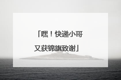 嘿！快递小哥又获锦旗致谢