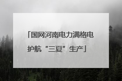 国网河南电力满格电护航“三夏”生产