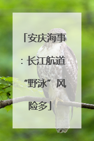 安庆海事：长江航道“野泳”风险多