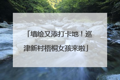 墙绘又添打卡地！巡津新村梧桐女孩来啦