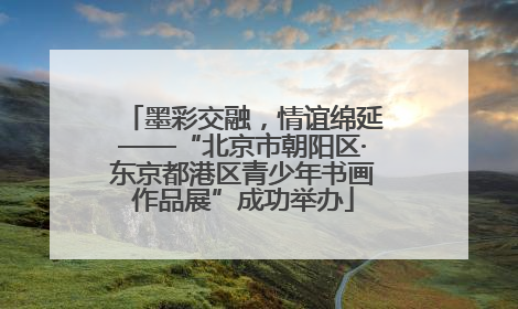 墨彩交融，情谊绵延——“北京市朝阳区·东京都港区青少年书画作品展”成功举办
