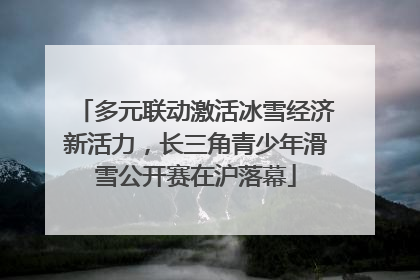 多元联动激活冰雪经济新活力，长三角青少年滑雪公开赛在沪落幕