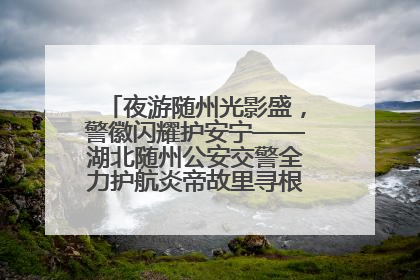 夜游随州光影盛，警徽闪耀护安宁——湖北随州公安交警全力护航炎帝故里寻根节夜游活动侧记