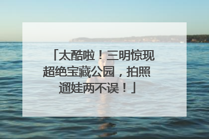 太酷啦！三明惊现超绝宝藏公园，拍照遛娃两不误！