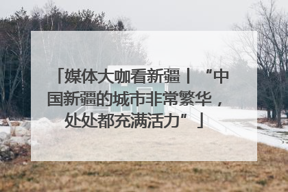 媒体大咖看新疆丨“中国新疆的城市非常繁华，处处都充满活力”