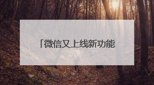 微信又上线新功能！网友：赶紧改