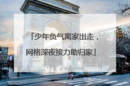 少年负气离家出走，网格深夜接力助归家