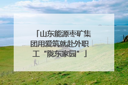 山东能源枣矿集团用爱筑就赴外职工“陇东家园”