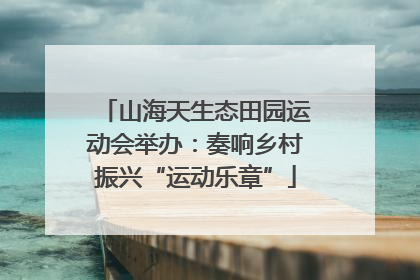 山海天生态田园运动会举办：奏响乡村振兴“运动乐章”