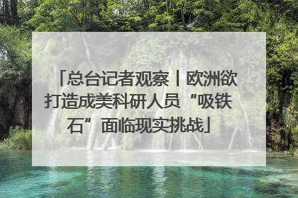 总台记者观察丨欧洲欲打造成美科研人员“吸铁石”面临现实挑战