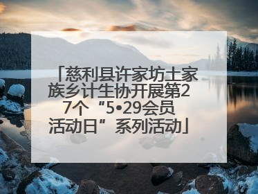 慈利县许家坊土家族乡计生协开展第27个“5•29会员活动日”系列活动