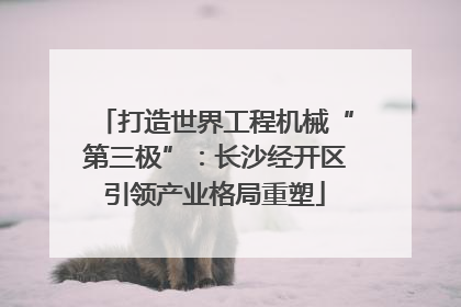 打造世界工程机械“第三极”：长沙经开区引领产业格局重塑