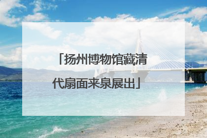 扬州博物馆藏清代扇面来泉展出