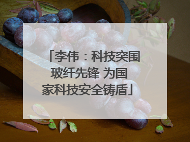 李伟：科技突围 玻纤先锋 为国家科技安全铸盾