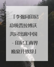 李强同印尼总统普拉博沃共同出席中国－印尼工商界晚宴并致辞