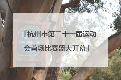 杭州市第二十一届运动会首场比赛盛大开幕