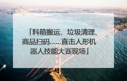 料箱搬运、垃圾清理、商品扫码……直击人形机器人技能大赛现场