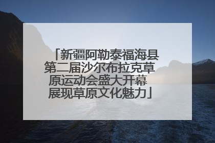 新疆阿勒泰福海县第二届沙尔布拉克草原运动会盛大开幕 展现草原文化魅力