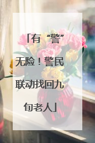 有“警”无险！警民联动找回九旬老人