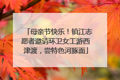 母亲节快乐！镇江志愿者邀请环卫女工游西津渡，尝特色河豚面